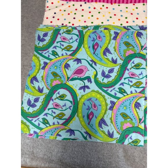 85 Precut Flannel Fabric Quilt Squares 9"-10" Multicolor Set - Picture 6 of 10